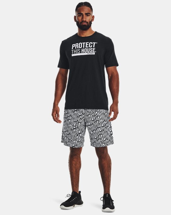 Men's UA Protect This House Short Sleeve in Black image number 2